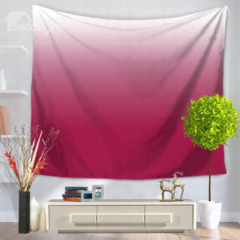 Gradient Pure Ramp Shader Color Pink Decorative Hanging Walll Tapestry
