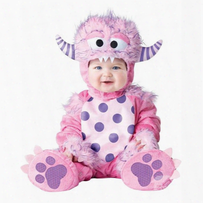 Little Sheep Shaped Cavel Decoration Polyester Pink Baby Costume