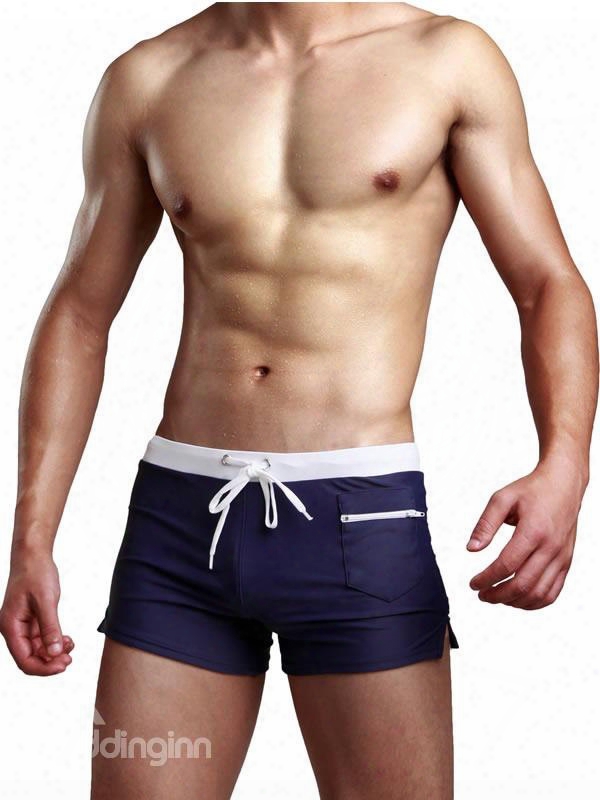 Nylon High Quality Solid Color Swimming Shorts Men€™s Underpant