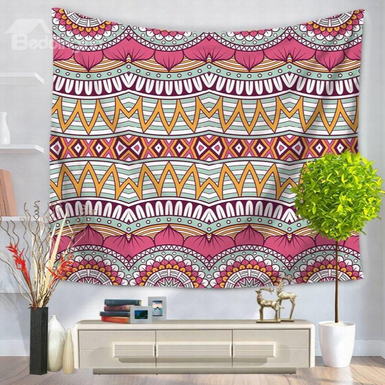 Pink Hippy Mandala Bohemian Indian Decorative Hanging Wall Tapestry