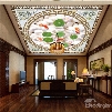 3D Goldfishes White Stones PVC Waterproof Sturdy Eco-friendly Self-Adhesive Ceiling Murals