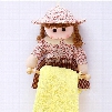 Creative and Lovely Polyester Doll One Paper and Tower Holder