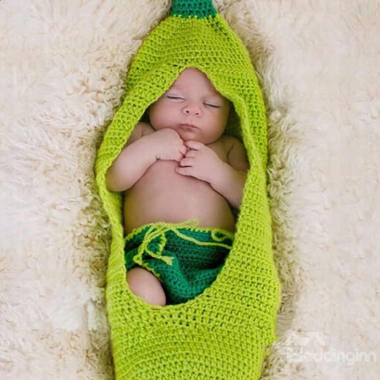 Super Cute Bean Baby Knit Baby Cloth Photo Prop