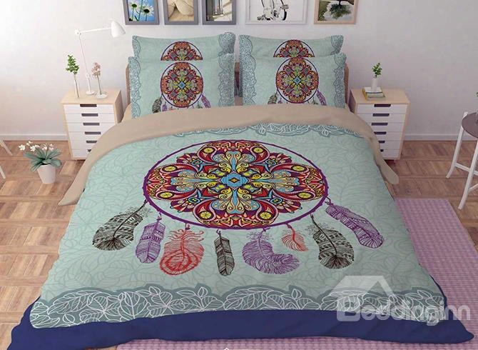 3d Dream Catcher Printex Polyester 4-piece Bedding Sets/duvet Covers