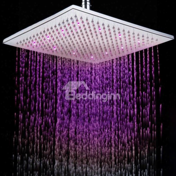8 Inch Wonderful Abs Shower Head With Color Changing Led Light