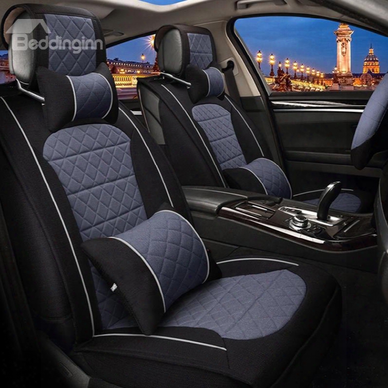 Classic Bright Contrast Color Design Durable Pet Material Universal Car Seat Cover
