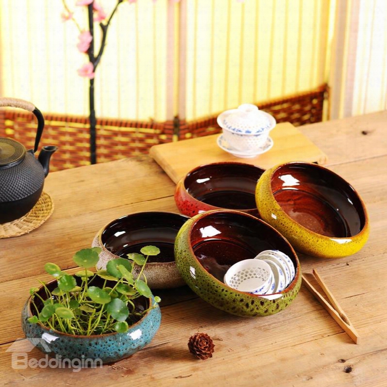 Creative And Modern Five Color Lovely Ceramics Hydroponics Flower And Succulent Pots