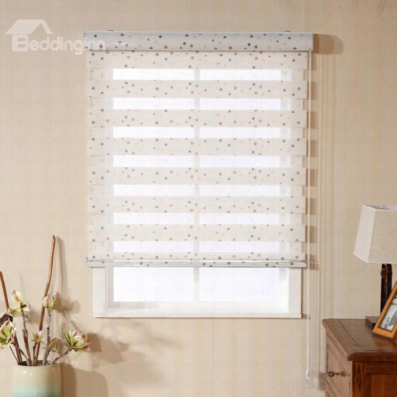 Cute Colorful Spots Printed Custom Sheer Shades