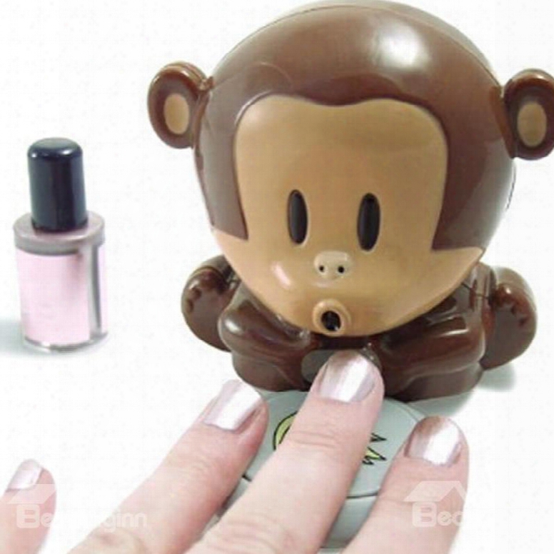 Cute Monkey Shaped Manicure Nail Polish Blower Dryer