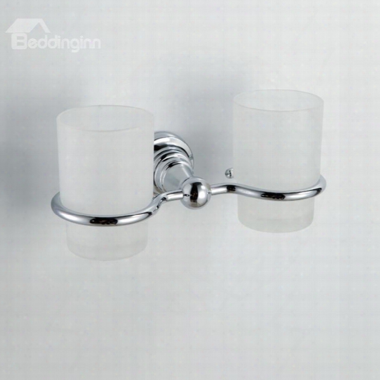 European Style Wall Mount Doudle Cup Holder