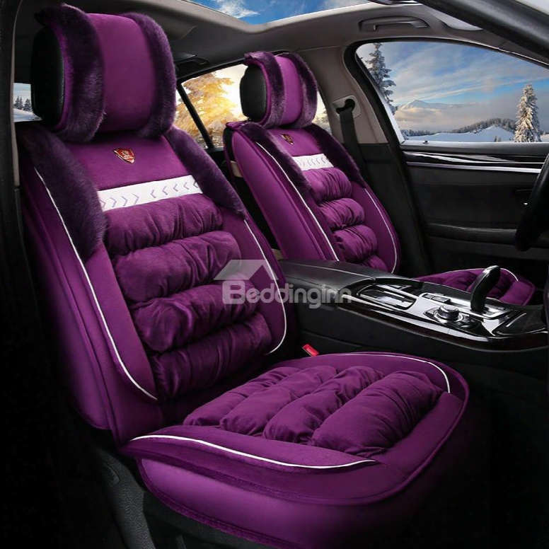 Exceptional Warm Suede Material Soft Universal Car Seat Covers