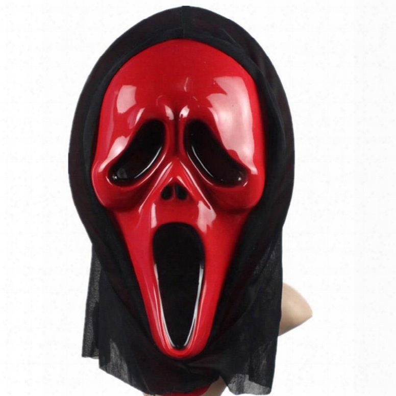 Halloween Party Cosplay Red Horror Grimace Mask