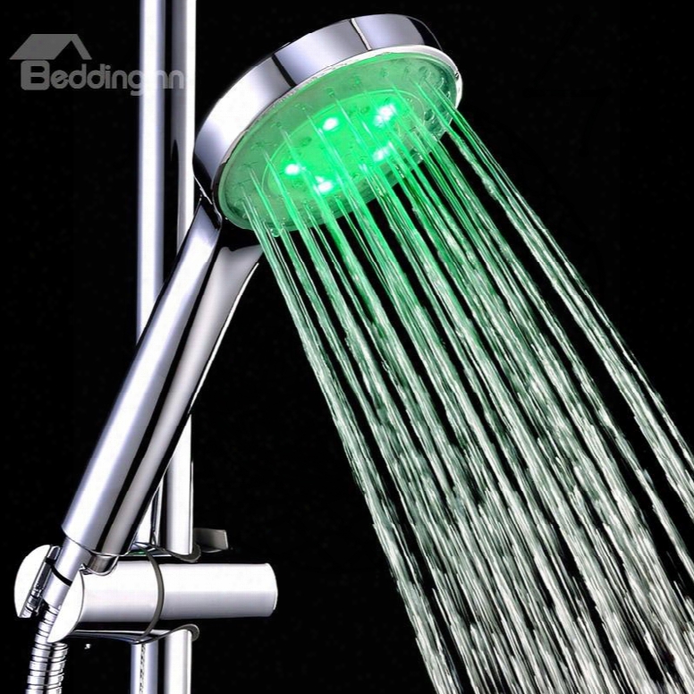 New Arrival Contemporary Led Abs Shower Head Faucet With Colors Changing