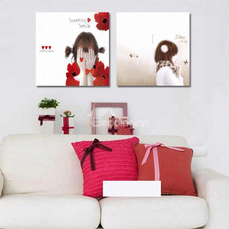 New Arrival Cute Girls With Dream Film Wall Art Prints