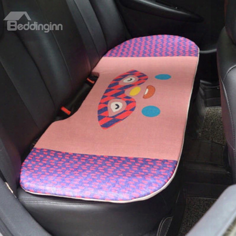 Pretty Coool 1-piece Cutte Glasses Rabbit Cartoon Design Single Universal Car Rear Seat Mat