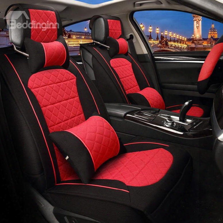 Princess Style Contrast Color Girly Design Durable Pet Material Universal Five Car Seat Shelter