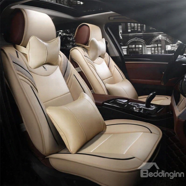 Soft Comfortable Superb Leather Material Extravagant Univer Sal Car Seat Covers