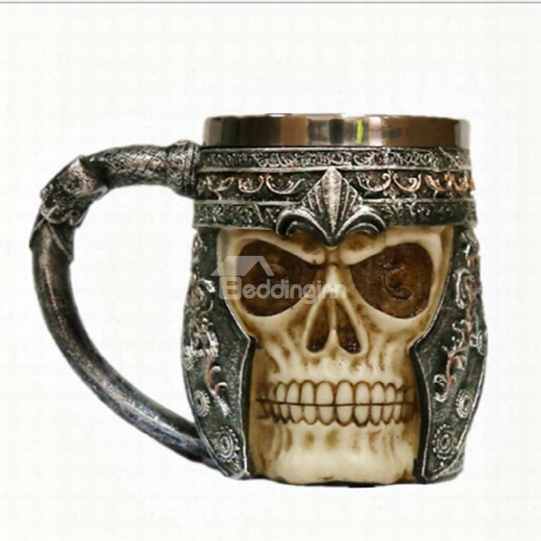 Stainless Steel Skull Coffee Beer Mugs Halloween Gift