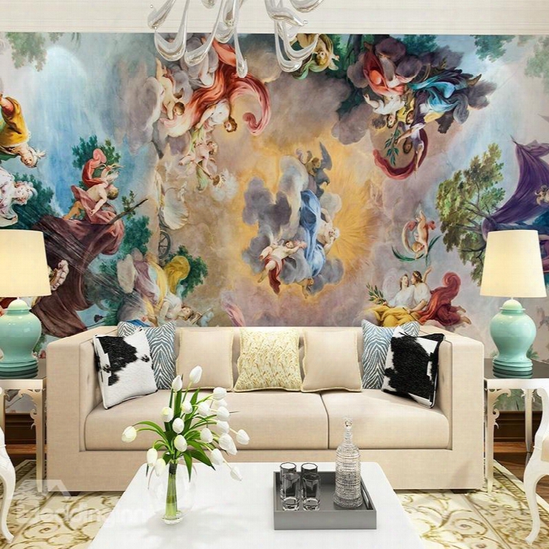 Stunning European Sstyle God Pattern Design Waterproof 3d Wall Murals