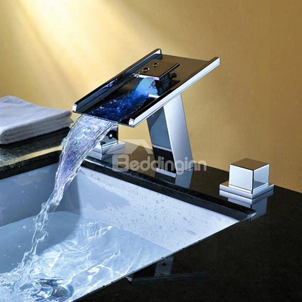 Top Selling High Quality Led Color Changing With Temperature Bathroom Sink Faucet