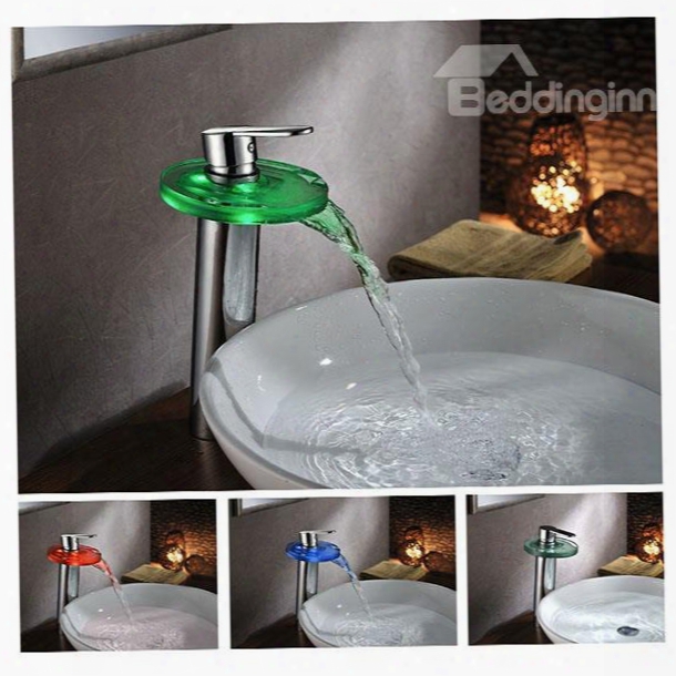 Top Selling Popular Led Color Changing Bathroom Sink Faucet