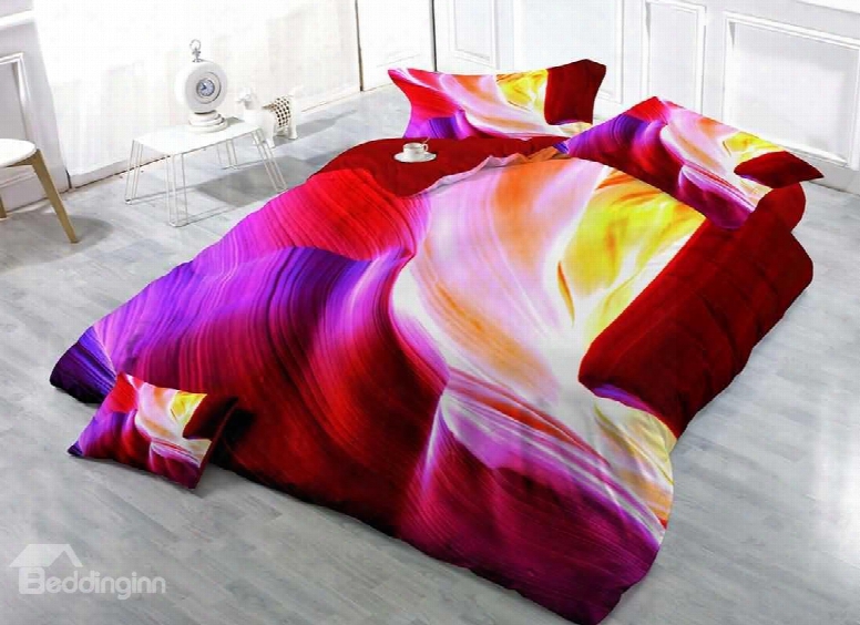 3d Colorfulc Ave Digital Printing Cotton 4-piece Bedding Sets/duvet Covers