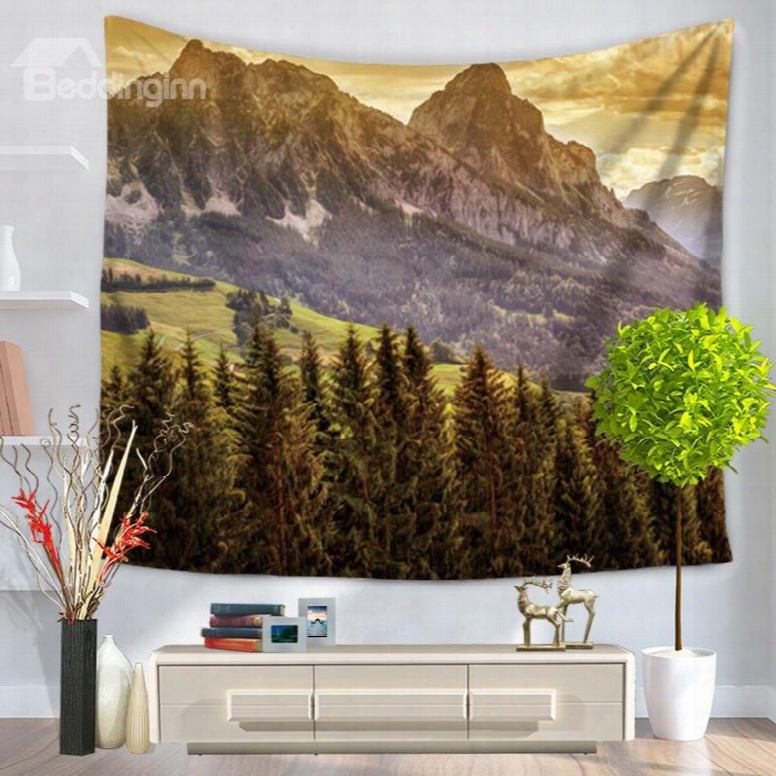 Beautiful Landscape With Sunlight Peace Decorative Hanging Wall Tapestry