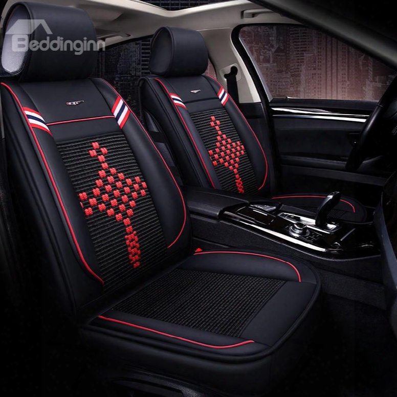 Chinese Knot Pattern Color Brilliancy Universal Car Seat Covers