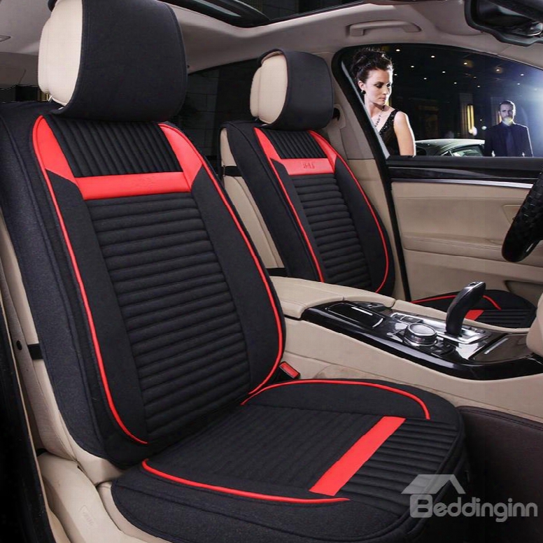 Cozy Permeability Rubbing Textured Flax And Natural Fiberse Conomic Car Seat Coevr