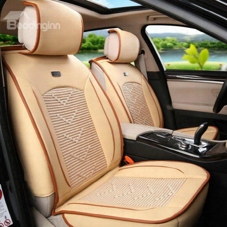 Cozy Stable Qulaity Durable In Use Ice Silk And Rayon Economic Car Seat Cover