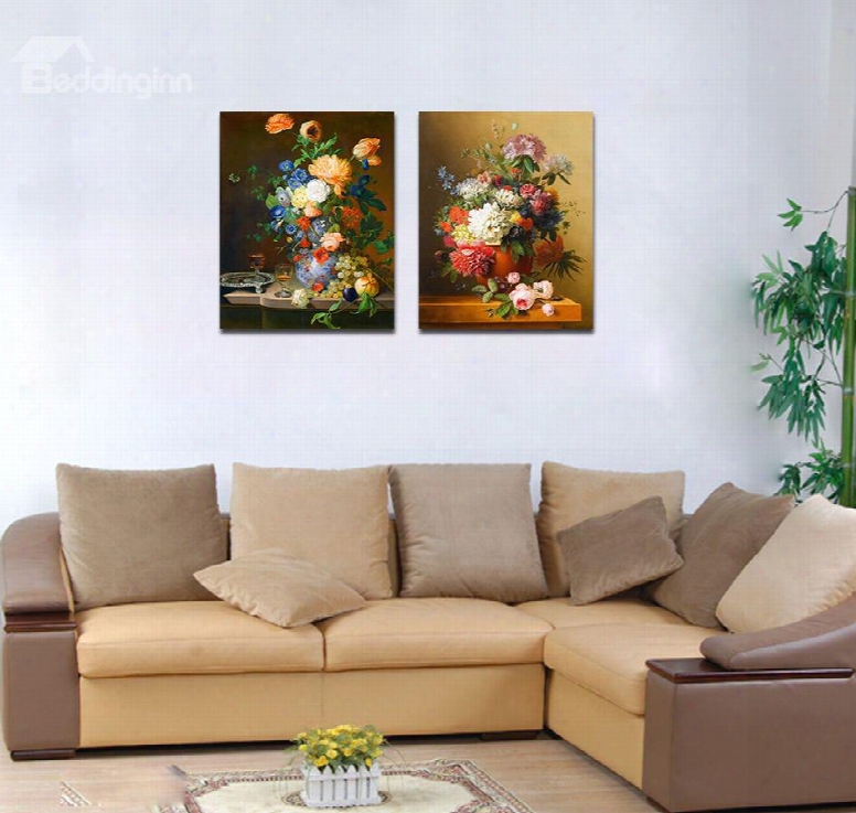 Different Vivid Pretty Flowers Film Art Wall Print