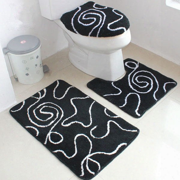 Elegant European Style 4-piece Toilet Seat Cover