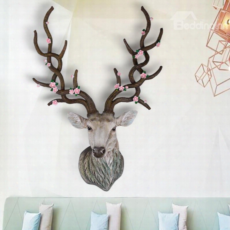 Fabulous American Country Style Sika Deer Shap E Design 3d Wall Decor
