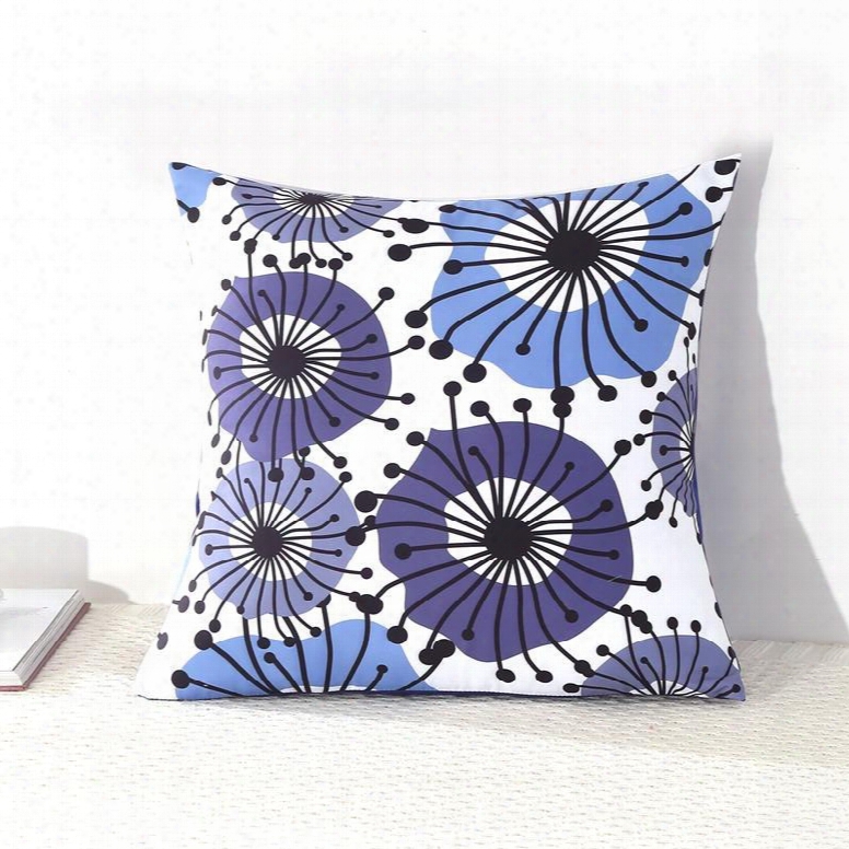 Flying Dandelion Decorative Square Polyester Throw Pillowcases