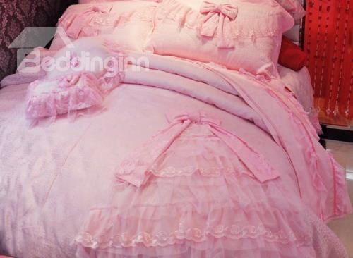 Lovely Cinderella Dress Trim 4-piece Duvet Cover Sets