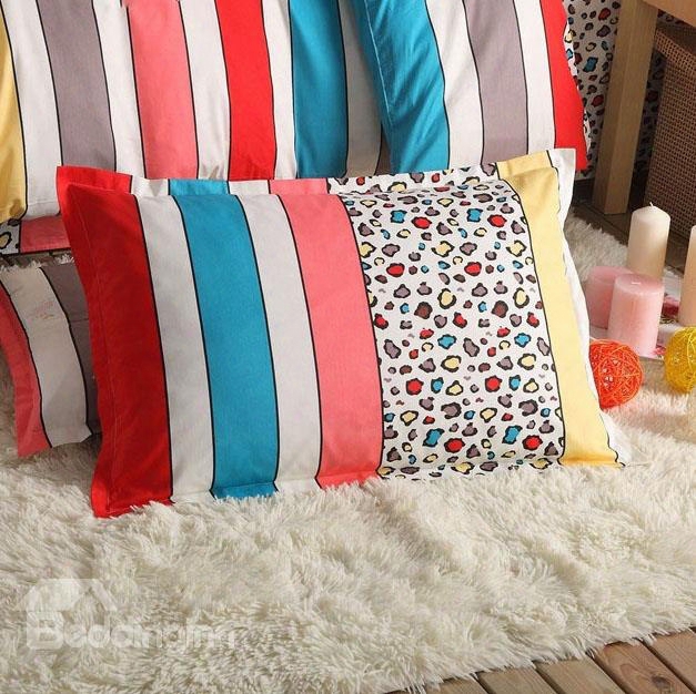 New Style Leopard Stripes Pattern Bed Pillowcase