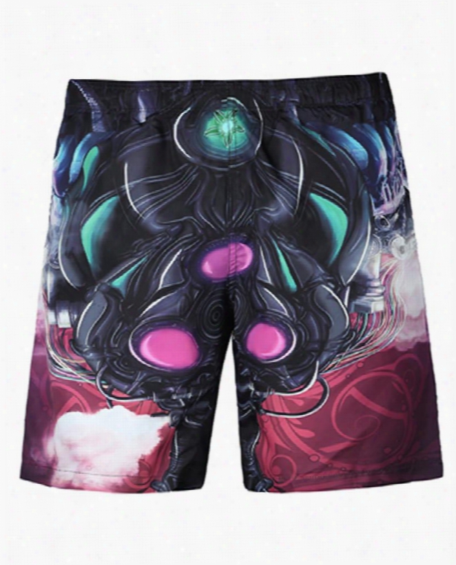 Popular Unique Pattern Colorful 3d Beach Shorts