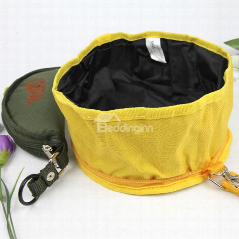 Portable Outdoor Foldable Pets Waterproof Pvc Bowl