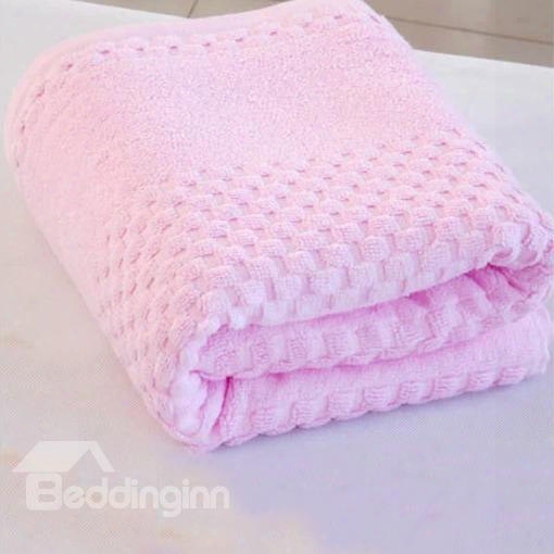 Super Lovely S Oft Pink Checks Bath Towel