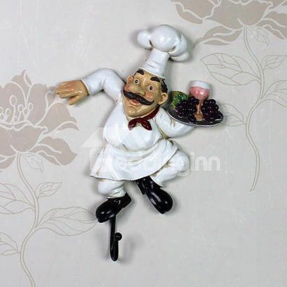 Top Quality Creative Resin Chef Wall Hook