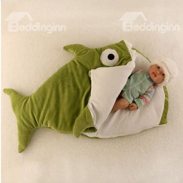 35*29in Shark Shape Cotton Baby Sleeping Bag