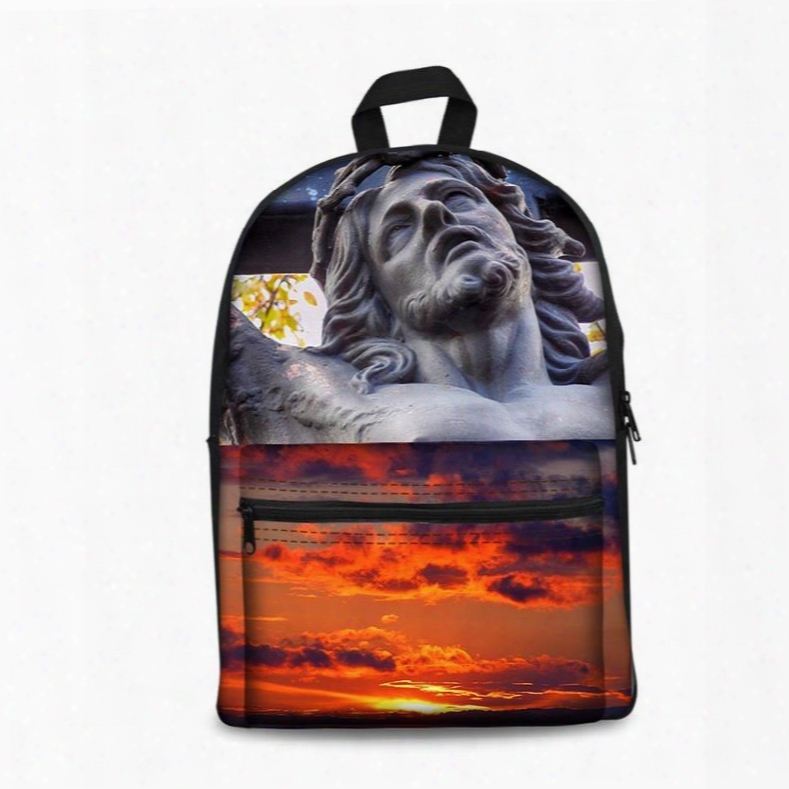 3d Sculptures Under The Beautiful Sky Pattern School Outdoor For Man&woman Backpack