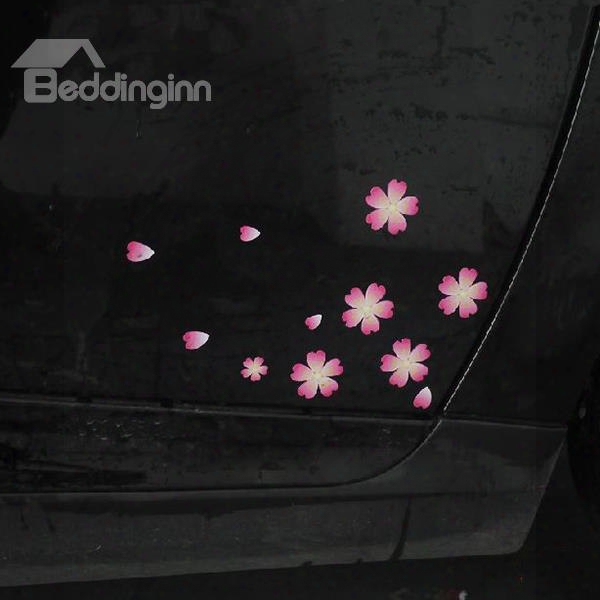 Beautiful Cherry Cute Flower And Tiny Creative Car Stickers