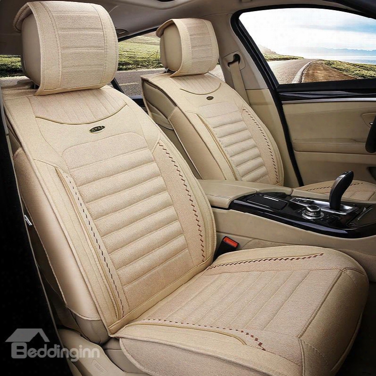 Comfortable Permeability Flax And Natural Fibers Cost-effective Car Seat Covers