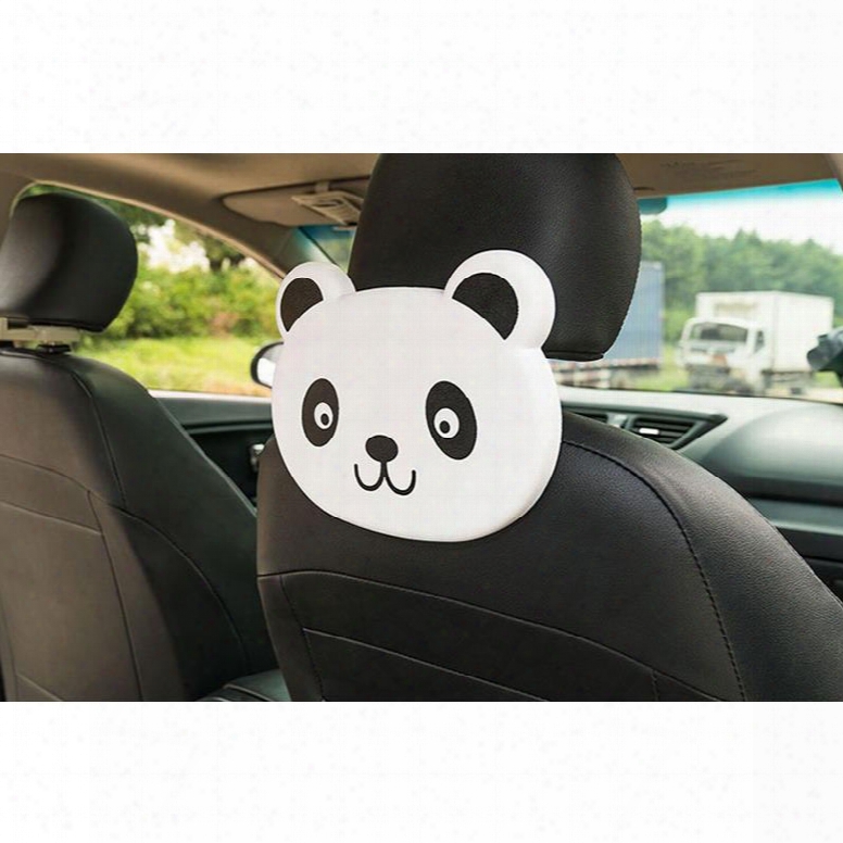 Cute Cartoon Themed Panda Face Seat Back Drink Holder For Kids (single)