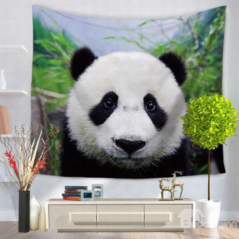 Cute Fat Panda Looking At You Decorative Hanging Wall Tapestry