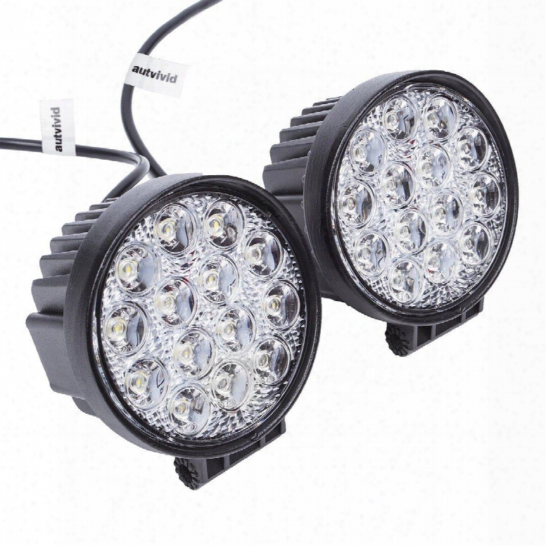 Dual 27w Heavy Duty Flood Lights For Outdoors And Emergency Lighting