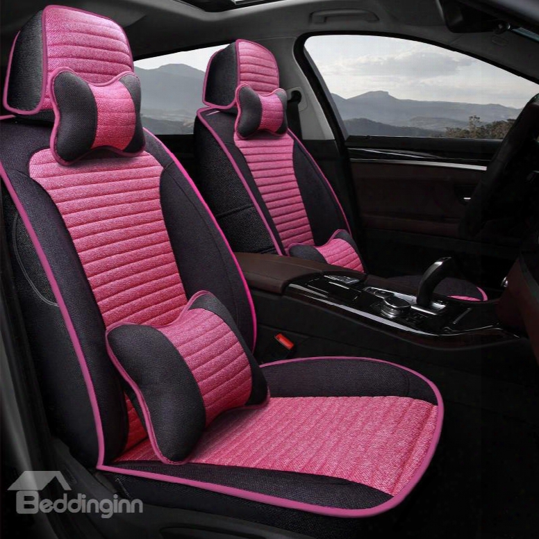 Extreme Comfort Design Mini Cushions Linen Material Custom Fit Car Seat Covers
