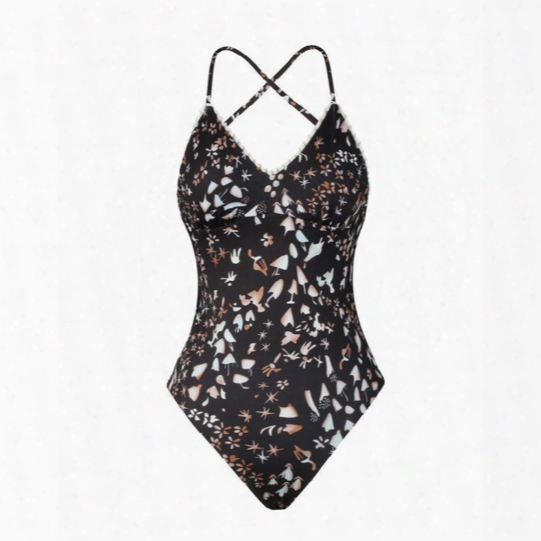 Floral Pattern Summer Spandex 3d Printed Bathing Suit Women€s€™swimsuit