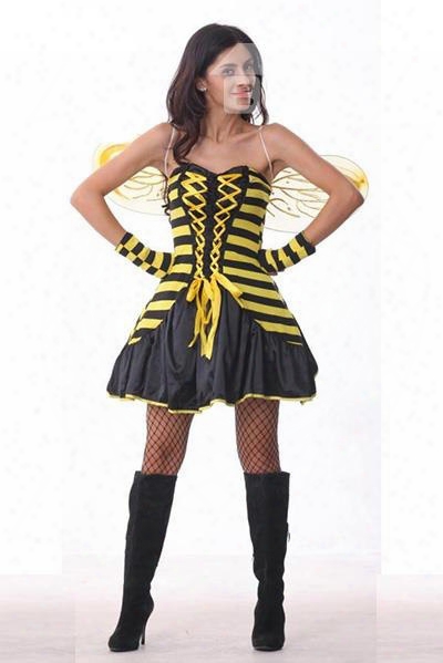 High Class Sexy Little Bee Halloween Costume